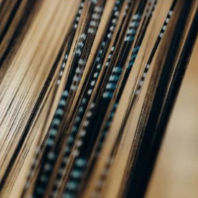 Fils teints avant tissage, atelier Okamoto Shoten