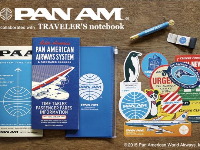 Carnet TRAVELER'S notebook et stickers Pan Am