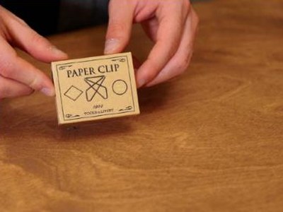 Boîte de paper clips kraft