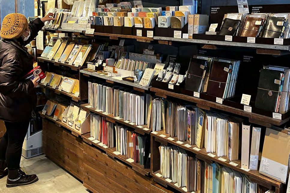 Rayons d'une papeterie