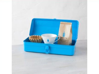 Boîte Toyo Steel turquoise pour Blue Bottle Coffee