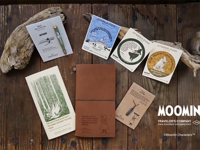 Carnet TRAVELER'S COMPANY et stickers Moomin
