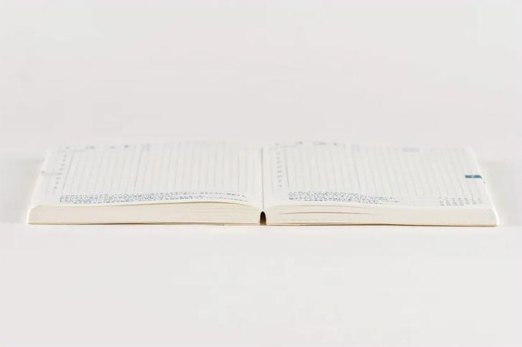 Hobonichi Techo ouvert à plat